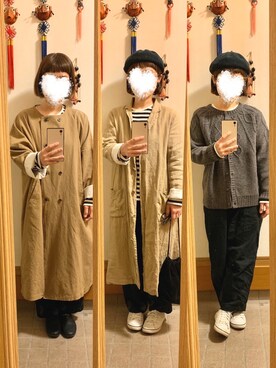 「SM2（エスエムツー）のアイテム（チェスターコート）」を使った、まっきさん（レディース・148cm）の秋コーディネート