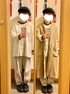 「SM2（エスエムツー）のアイテム（チェスターコート）」を使った、まっきさん（レディース・150cm）の春コーディネート