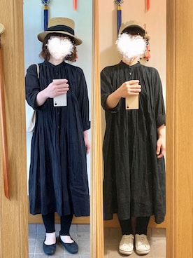 「Samansa Mos2 blue（サマンサモスモスブルー）のアイテム（バレエシューズ）」を使った、まっきさん（レディース・150cm）の春コーディネート
