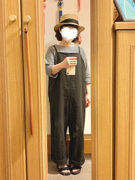 「SM2（エスエムツー）のアイテム（サロペット/オーバーオール）」を使った、まっきさん（レディース・150cm）の春コーディネート