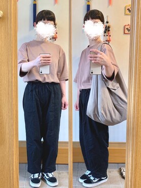 「CLOUDNINE（クラウドナイン）のアイテム（パンツ）」を使った、まっきさん（レディース・150cm）の夏コーディネート