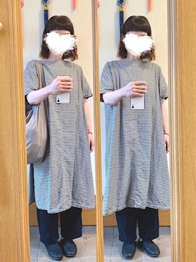 「CLOUDNINE（クラウドナイン）のアイテム（パンツ）」を使った、まっきさん（レディース・150cm）の夏コーディネート