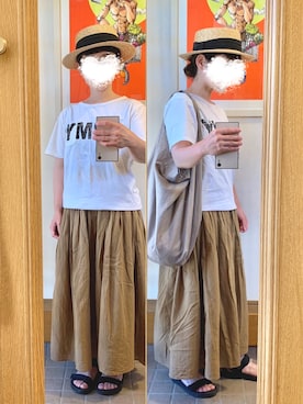 「HALHAM（ハルハム）のアイテム（トップス）」を使った、まっきさん（レディース・150cm）の夏コーディネート