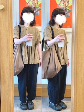 「CLOUDNINE（クラウドナイン）のアイテム（パンツ）」を使った、まっきさん（レディース・150cm）の秋コーディネート