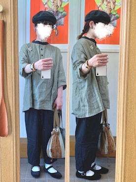 「CLOUDNINE（クラウドナイン）のアイテム（パンツ）」を使った、まっきさん（レディース・150cm）の秋コーディネート