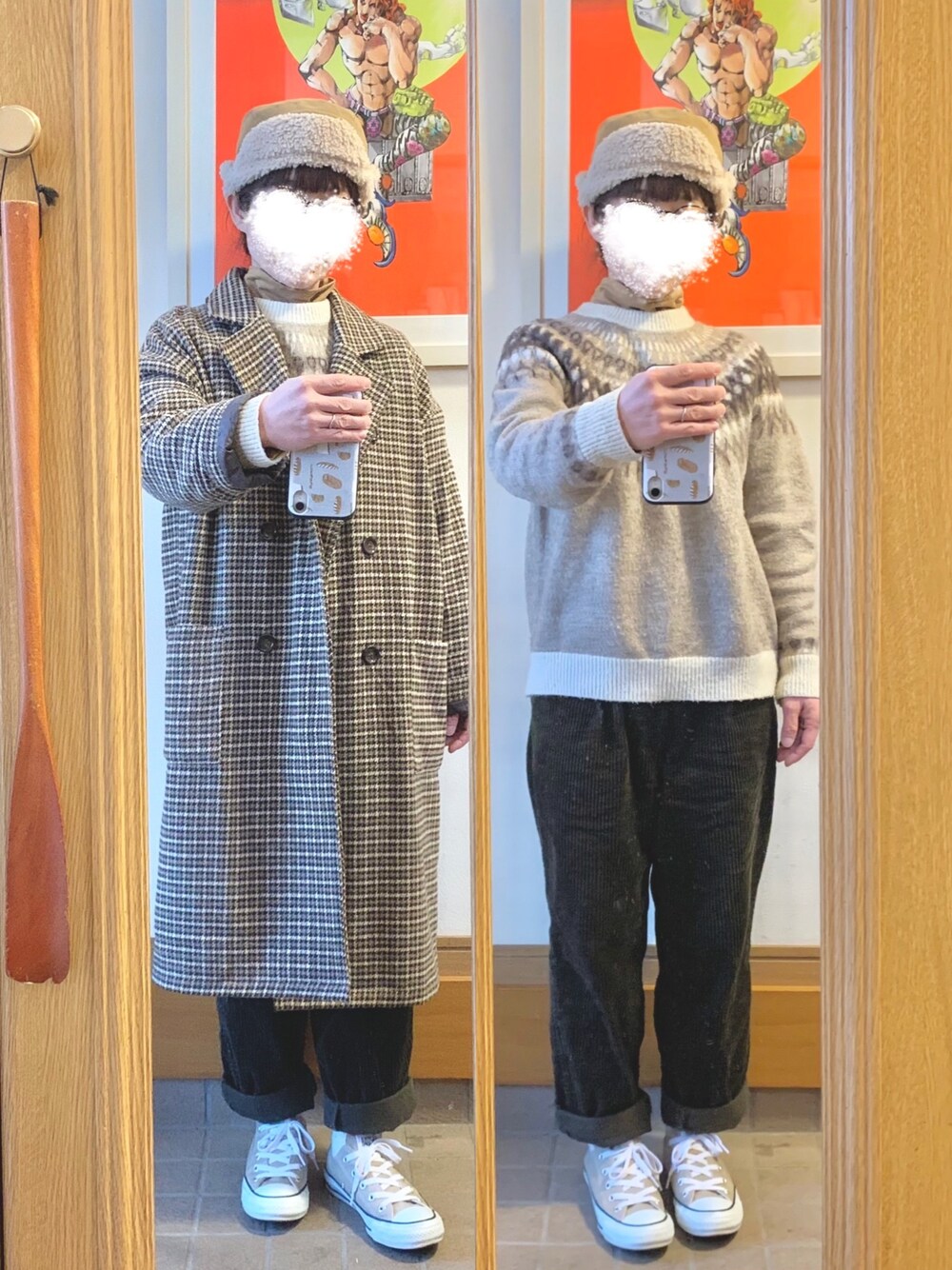 「今日のコーデ、今日の服、プチプラ」｜「14+のアイテム（帽子、ベージュ系）」を使った、まっきさん（レディース・150cm）の冬コーディネートの1枚目の写真