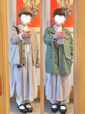 「improves（インプローブス）のアイテム（ジャケット/アウター）」を使った、まっきさん（レディース・150cm）の春コーディネート