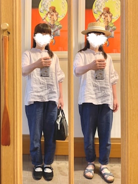 「ARCOPEDICO（アルコペディコ）のアイテム」を使った、まっきさん（レディース・149cm）の夏コーディネート