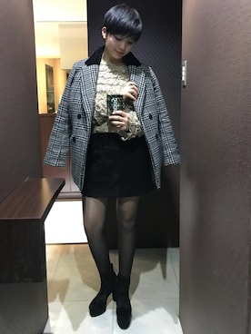 「アイテム（チェスターコート）」を使った、りんりんさん（レディース・160cm・10代）の冬コーディネート