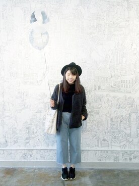 「cotton on」｜「アイテム（帽子）」を使った、Aries330さん（レディース・157cm）の冬コーディネート