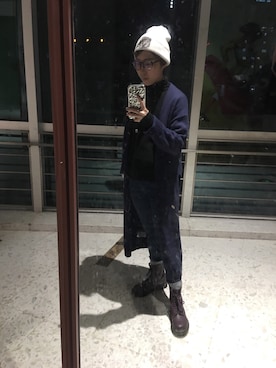 「WINTER STYLE」｜「アイテム（ブーツ）」を使った、Win Chanさん（レディース・160cm）の冬コーディネート