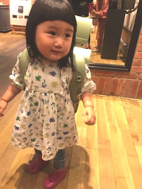 「こどもの日」｜「アイテム（ワンピース/ドレス）」を使った、Miiiinaさん（キッズ・90cm）の春コーディネート