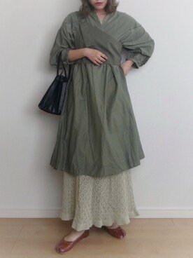 「ピスタチオ」｜「アイテム（その他トップス）」を使った、ひぃちゃんさん（レディース・163cm）の春コーディネート