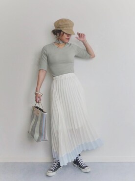 ひぃちゃんさん（レディース・163cm）の夏コーディネート