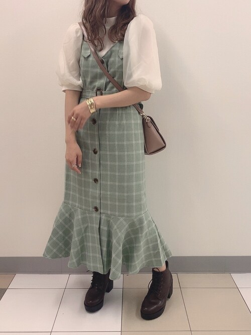 ayaka|OLIVE des OLIVEのジャンパースカートを使ったコーディネート ...
