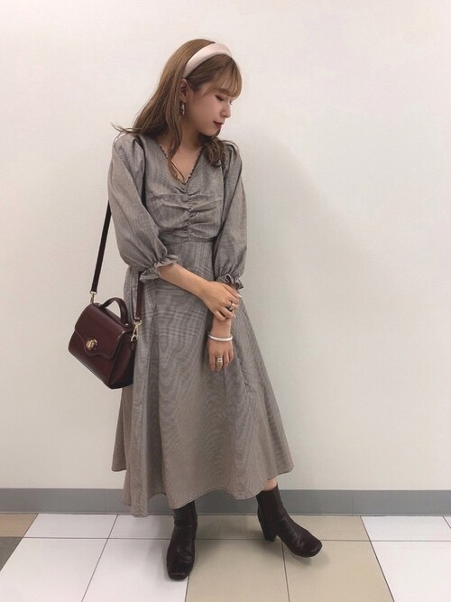 ayaka(one after another NICE CLAUP)｜OLIVE des OLIVEのワンピースを使ったコーディネート - WEAR