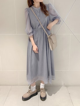 「厚底」｜「アイテム（その他シューズ）」を使った、ayakaさん（レディース・154cm）の春コーディネート