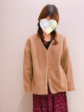 「earth music&ecology（アースミュージックアンドエコロジー）のアイテム（ノーカラージャケット）」を使った、さ り ーさん（レディース・154cm）の秋コーディネート