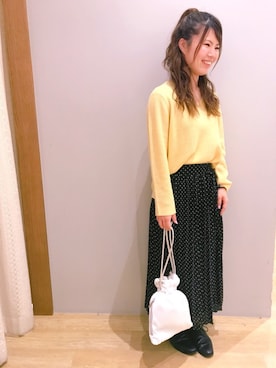 「earth music&ecology（アースミュージックアンドエコロジー）のアイテム（その他シューズ）」を使った、さ り ーさん（レディース・154cm）の冬コーディネート