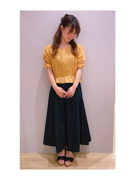 「ORiental TRaffic（オリエンタルトラフィック）の【ORiental TRaffic】 ウェッジサンダル（サンダル）」を使った、さ り ーさん（レディース・154cm）の夏コーディネート