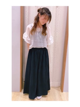 「透けトップス」｜「アイテム（その他）」を使った、さ り ーさん（レディース・154cm）の夏コーディネート