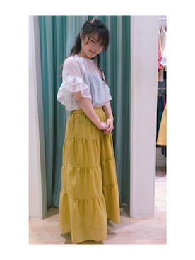 「ORiental TRaffic（オリエンタルトラフィック）の【ORiental TRaffic】 ウェッジサンダル（サンダル）」を使った、さ り ーさん（レディース・154cm）の夏コーディネート