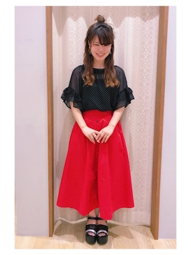 「NiCORON（ニコロン）のアイテム」を使った、さ り ーさん（レディース・154cm）の夏コーディネート