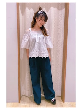 「NiCORON（ニコロン）のアイテム」を使った、さ り ーさん（レディース・154cm）の夏コーディネート