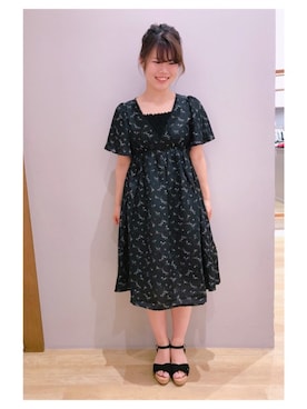 「ORiental TRaffic（オリエンタルトラフィック）の【ORiental TRaffic】 ウェッジサンダル（サンダル）」を使った、さ り ーさん（レディース・154cm）の夏コーディネート