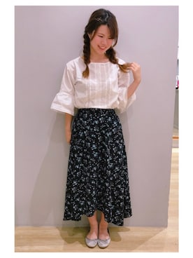 「みつあみ」｜さ り ーさん（レディース・154cm）の夏コーディネート