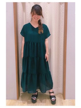 「NiCORON（ニコロン）のアイテム」を使った、さ り ーさん（レディース・154cm）の夏コーディネート