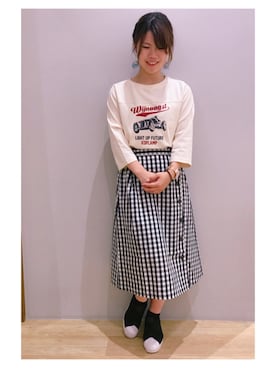 「adidas（アディダス）のadidas SS SlipOn（スニーカー）」を使った、さ り ーさん（レディース・154cm）の夏コーディネート