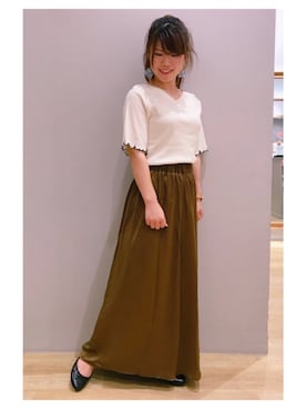 「ゆるパンツ」｜さ り ーさん（レディース・154cm）の夏コーディネート