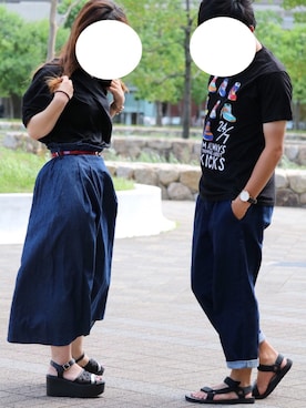 「NiCORON（ニコロン）のアイテム」を使った、さ り ーさん（レディース・154cm）の夏コーディネート