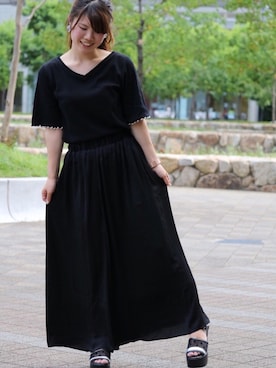 「NiCORON（ニコロン）のアイテム」を使った、さ り ーさん（レディース・154cm）の夏コーディネート