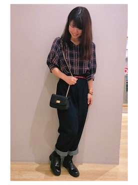 「オジ靴」｜さ り ーさん（レディース・154cm）の夏コーディネート