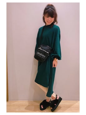 「Dickies（ディッキーズ）のアイテム（バッグ）」を使った、さ り ーさん（レディース・154cm）の夏コーディネート
