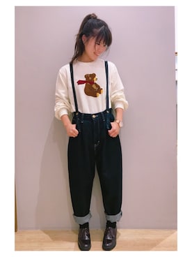 「くまさん」｜さ り ーさん（レディース・154cm）の秋コーディネート
