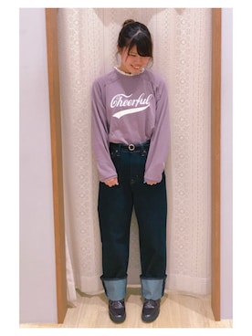 「フリルネック」｜さ り ーさん（レディース・154cm）の秋コーディネート
