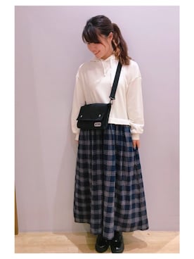 「パーカーワンピース」｜さ り ーさん（レディース・154cm）の秋コーディネート
