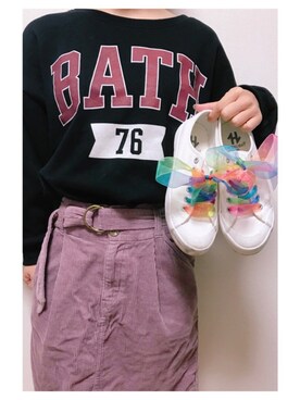 「SPAO（スパオ）のアイテム」を使った、さ り ーさん（レディース・154cm）の秋コーディネート