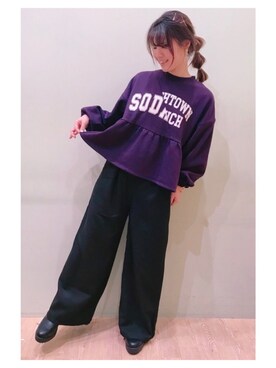 「広瀬すず」｜さ り ーさん（レディース・154cm）の秋コーディネート