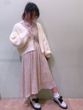 「アイテム（ドレスシューズ、ベージュ系）」を使った、さ り ーさん（レディース・154cm）の冬コーディネート