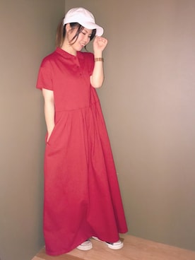 「Lee（リー）のアイテム（帽子）」を使った、さ り ーさん（レディース・154cm）の春コーディネート