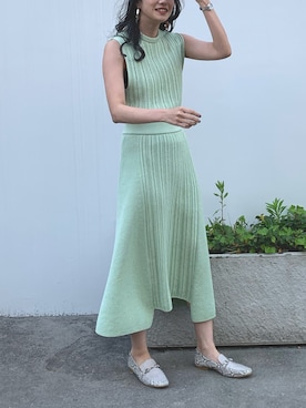 「アイテム（ローファー、その他）」を使った、Mana Sodaさん（レディース・168cm）の春コーディネート