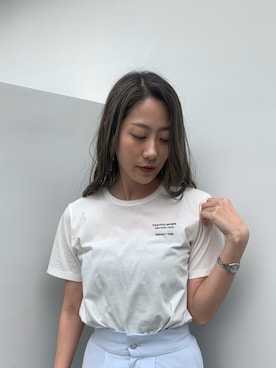 「beautiful people（ビューティフルピープル）のアイテム（Tシャツ/カットソー）」を使った、Mana Sodaさん（レディース・168cm）の春コーディネート