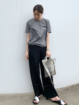 「08sircus（ゼロエイトサーカス）のアイテム」を使った、Mana Sodaさん（レディース・168cm）の夏コーディネート