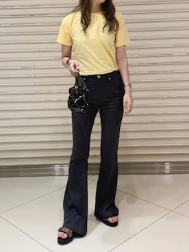 「MAISON EUREKA（メゾンエウレカ）のアイテム」を使った、Mana Sodaさん（レディース・168cm）の夏コーディネート