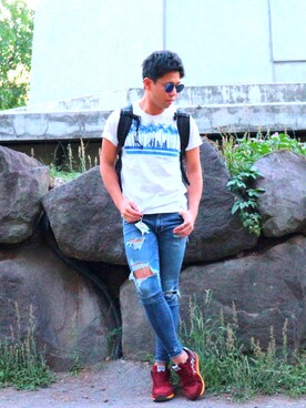 rikさん（メンズ・169cm）の夏コーディネート