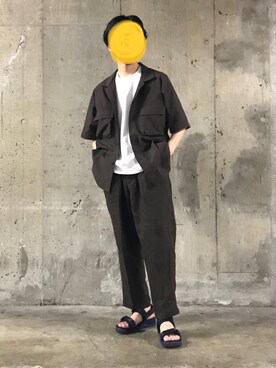 「Scye（サイ）のアイテム（Tシャツ/カットソー）」を使った、コウイチさん（メンズ・168cm）の夏コーディネート